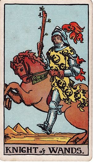 Caballero de Bastos (Knight of Wands)